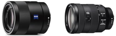 Sony SEL-55F18Z Zeiss Standard Objektiv (Festbrennweite & FE 24-105mm f/4 G OSS | Vollformat, Standardzoomobjektiv (SEL24105G)