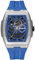 Ingersoll The Challenger 42 mm Automatic Herrenuhr mit blauem Ziffernblatt und blauem PU Armband I12308