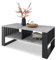 Meble Pitus Couchtisch - Wohnzimmertisch Modern - Couchtisch mit Stauraum 90 x 50 x 50cm - Tisch für Wohnzimmer - Möbel mit Lamellenelementen - Beton