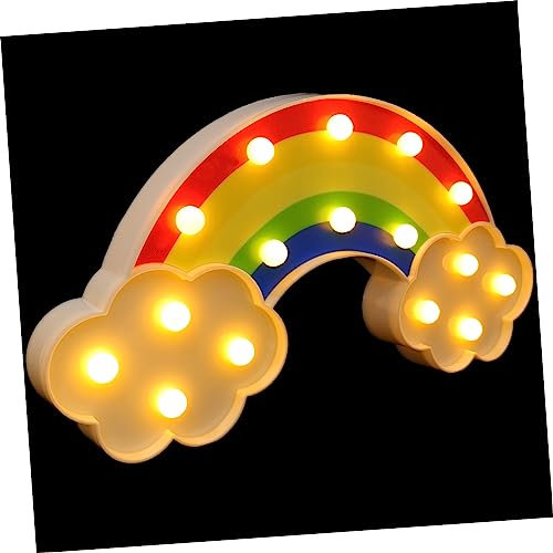 PRETYZOOM LED Regenbogen Kinderzimmer Nachtlicht Lampe Batteriebetrieb für Kinderzimmer Hause