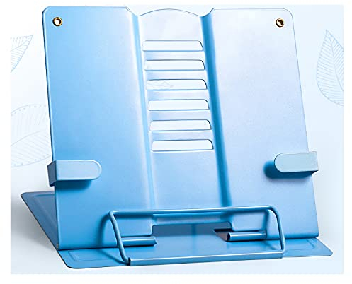 RedAeL Verstellbarer, Faltbarer Buchständer zum Lesen - kompakt für Kochbücher, Lehrbücher, Notenblätter und Telefone. Größe: 7,5 x 8,3.