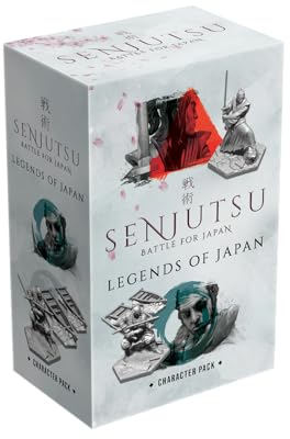 LUCKY DUCK GAMES - Senjutsu: Legends of Japan - Erweiterung für Senjutsu: Battle For Japan - 2 x 32mm Miniaturen, 104 Fähigkeitskarten, Charakter-Kartensets - Ab 14 Jahren