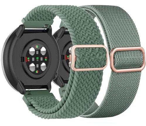 TUCOMO Dehnbares Nylon Armband Kompatibel mit Polar ignite/ignite 2 / ignite 3, 20mm Geflochtenes Loop Elastische Armbänder für Polar Unite/Pacer/Pacer Pro Herren Damen