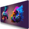 BOLELAW Tapis de souris de jeu XXXL - 1200 x 600 mm - Avec bords cousus - Antidérapant - Imperméable - Base en caoutchouc peint - Motif décoratif - Pour PC, bureau, ordinateur portable, console de