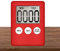 Minuteur numérique Generic - Minuteur numérique de cuisine LED - Chronomètre magnétique visuel électronique - Compte à rebours - Rappel de médicaments - Rouge