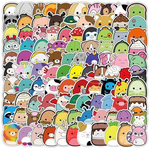 Animal Stickers for Kids - 100Pcs Kawaii, Cute, and Funny Stickers for Skateboard, Laptop, Phone, Scrapbook, Journal, and Cups