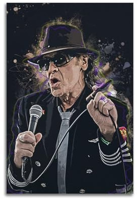 VBHEJRNE Poster, Motiv: Sänger Udo Lindenberg, dekoratives Gemälde, Leinwand, Wandposter und Kunstdruck, moderne Familienschlafzimmer-Dekoration, Poster, 30 x 45 cm