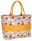 Camomilla Milano Borsa Mare Donna, Borsa Spiaggia, Misura L, Fantasia Papaveri, Colore Giallo