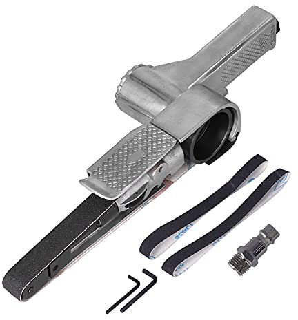 Gearwell-Luftgürtelschleifer, pneumatische 2-Zoll-Schleifmaschine mit Polieren und Schleifen, 20x520 mm Sandpapier für KP-698 (European Style)