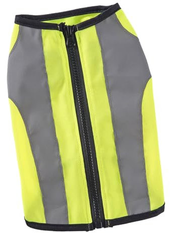 Hogvinnatil Hundejagdweste, reflektierende Hundeweste - Hunde Sicherheitsdienst Weste - Fluoreszierende Tiere mit hoher Sichtbarkeit von Haustieren Puppenjacke mit Reißverschluss für Hunt & Outdoor