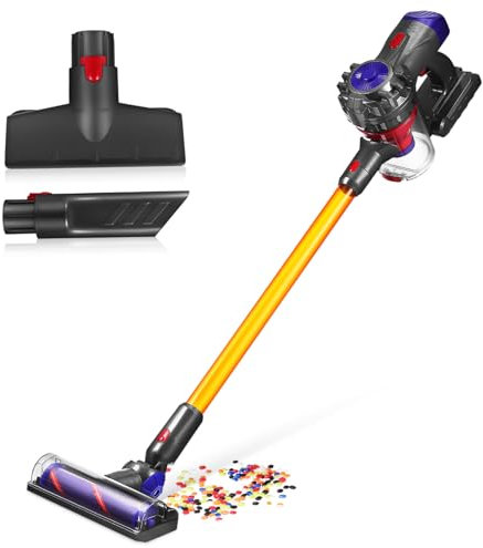 KOMBIUDA Aspirapolvere Giocattolo per Ragazzo Materiale Abs Durevole e Sicuro Set di Pulizia Educativo Design Staccabile Facile da Usare Salvaspazio