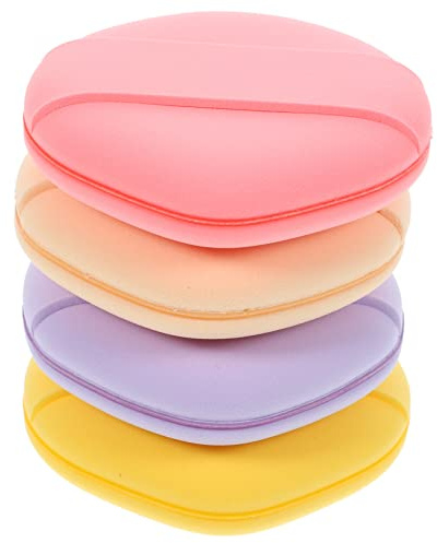 GALPADA 4stücke Runde Make-up-schwämme Lose Puderquasten Gesicht Make-up-tools Wiederverwendbare Applikator-schwämme Für Foundation Creme Concealer Puder Highlighter