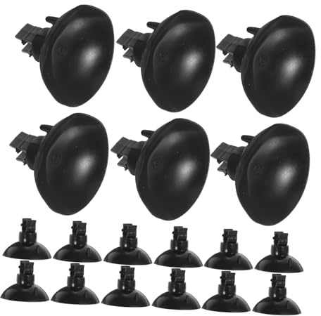 Artibetter 50 pièces Clips Ventouses pour Aquarium Noir Tuyau Support Fixation Solide pour Filtre et Changement Eau