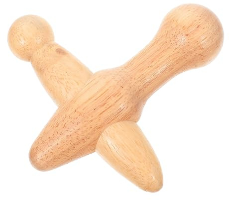 Massagestab Rund in Beige für Fuß und Körpermassage | Leicht, zu Halten und Mitzunehmen, für Akupunktur Anwendung zu Hause, als Zubehör