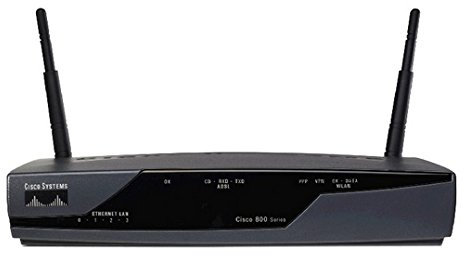 Cisco 877W ADSL Wi-Fi Collegamento ethernet LAN Nero