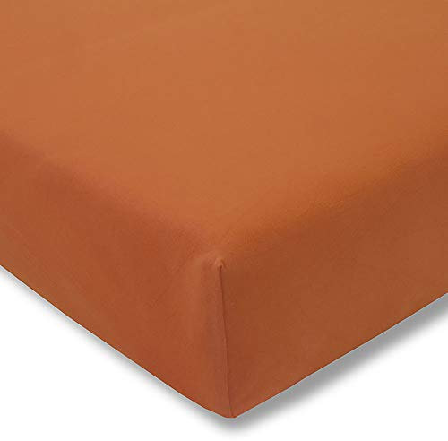 ESTELLA Spannbetttuch Zwirnjersey | Terracotta