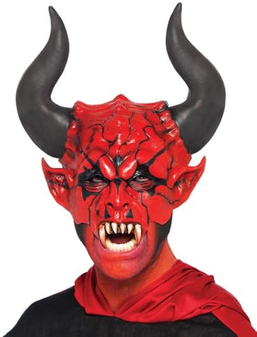 Smiffys Maske Teufelsprinz, Halbgesicht, Latex