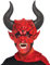 Smiffys Maske Teufelsprinz, Halbgesicht, Latex