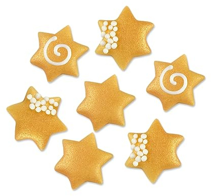 Günthart 160 kleine Sterne aus Marzipan, 1er Pack (1 x 108 g)