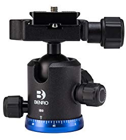 Benro Triple Action Ball Head w/ PU50 Quick Release Plate (IB0),Black