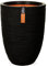 Capi Europe - Vase élégant Bas Rib NL - 46x58 - Noir - Ouverture Ø38 - Pot pour Une Utilisation à l'intérieur et à l'extérieur - Incassable - 100% Recyclable - KBLR783