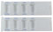 2 x Medikamentendispenser für je 1 Tag mit 4 grossen Fächern, Pillenbox, Tablettenbox, Tablettendispenser, Medikamentendosierer