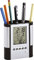 Stiftehalter mit LCD-Wecker Stifteköcher Thermometer Uhr Datum Kalender Stiftebecher für den Schreibtisch