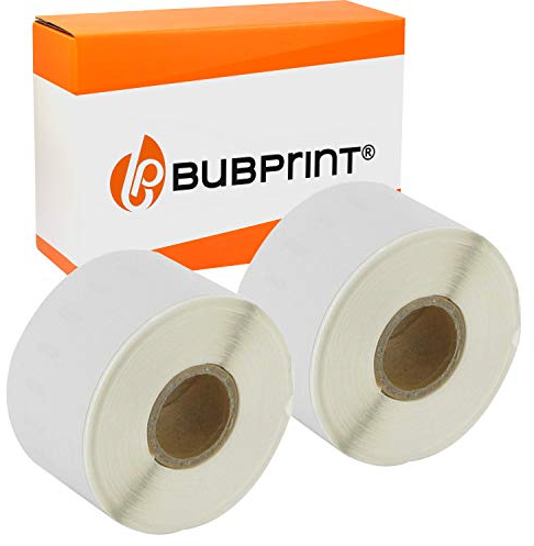 Bubprint 2 Etiketten kompatibel als Ersatz für Dymo 99018 S0722470 für Labelwriter 310 320 330 Turbo 400 Twin Turbo Duo 450 Twin-Turbo Duo SE450 38MM X 190MM
