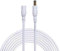 Liwinting 2m/6.56Feet DC Verlängerungskabel 5.5 mm x 2.1 mm DC Anschlusskabel DC/Gleichstrom Verbinderkabel DC Verteiler Männlich zu Weiblich Verbinder für Netzteil,LED,CCTV-Kamera Power,Auto - Weiß