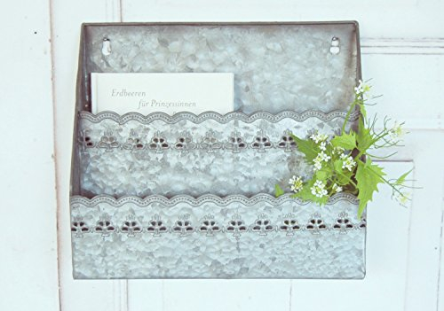 Landhaus Zeitungshalter, Briefhalter antique Shabby Chic