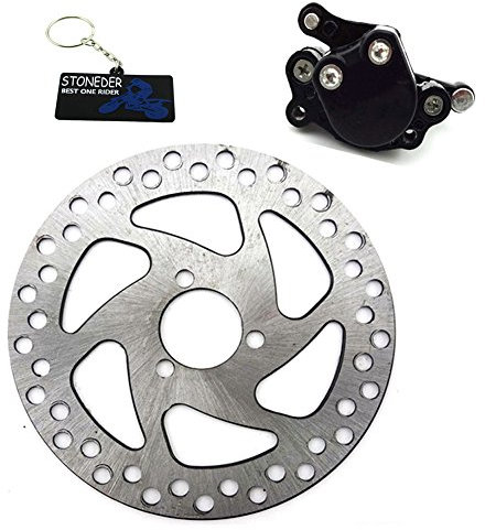 Stoneder, rotore a disco freno nero da 140 mm + pinza posteriore per Pit Bike a 2 tempi Pocket Minimoto ATV