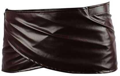 FangjunxianST Attack Titan Lederrock kurz braun Hookshot Gürtel Schürze - Braun - Large