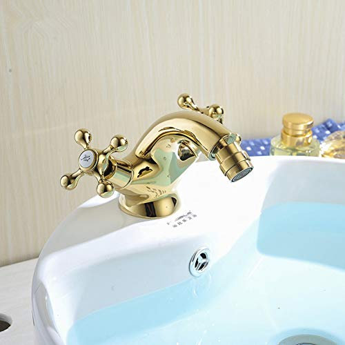 Robinets Complets En Cuivre Robinet De Lavabo Monotrou En Or Laiton Robinet De Bidet Doré Poli