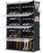 HOMIDEC Shoe Rack, 2 x 7 Tier Shoe Storage Cabinet 28 Pair Plastic Shoe Shelves Organizer for Closet Hallway Bedroom Entryway