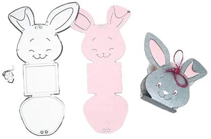Stanzenshop Stanzschablone: Osterhase Aufsteller - Ideal für Kreative Bastelliebhaber, DIY Ostern Dekoration, Liebenswerte Hasenform, Unvergessliches Familienprojekt, Spaß am Gestalten