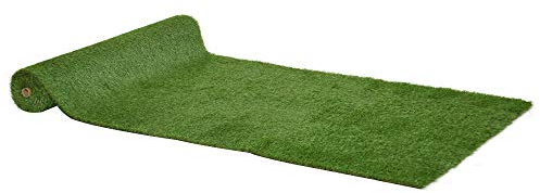 Outsunny Gazon synthétique Artificiel Moquette extérieure dim. 4L x 1l m Herbes Hautes denses 2 cm Vert