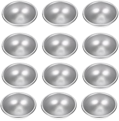 EXCEART 12stücke Teiliges Aluminium Badebomben Formen Halbkugelige Molds Für Badekugeln Und Desserts Einfache Reinigung Und Vielseitig Einsetzbar Für Kreative Bastelprojekte