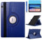 Étui Housse Coque pour Huawei MediaPad T5 10.1 Pouces 2018 (AGS2-W09 AGS2-L09 AGS2-L03) - 360 degrés Rotation Full Protection Kickstand Case Cover,avec Un Stylo,Écran Film (Deep Blue)