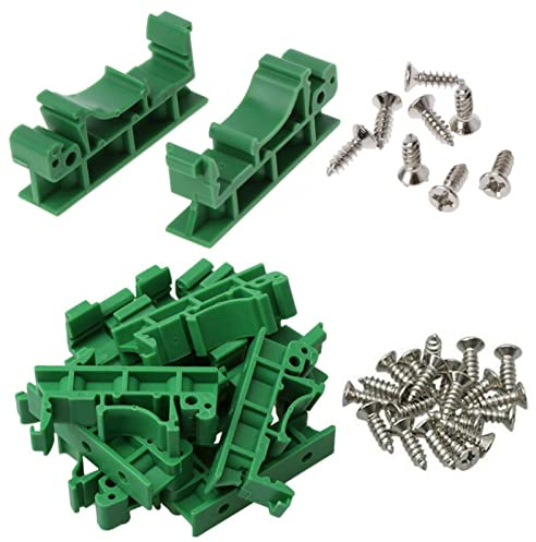 Molence 10 Sets C45 PCB DIN-Schiene, 35 mm, 15 mm, Leiterplatten-Montageadapter