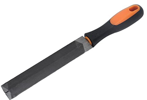 Feather Edge File, Feather Shaped Taper Files Flat Sharpening with TPR Handle for Metal for Woodworking for Scissors
