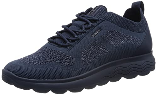 Geox Damen D SPHERICA Sneaker, Navy, 35 EU