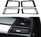 4PCS Auto AC Aufkleber Klimaanlage Abziehbild Kohlefaser Trim passen Kompatibel mit X5 E70 X6 E71 2007 2008 2009 2010 2011 2012 2013 2014 Innenraum Zubehör