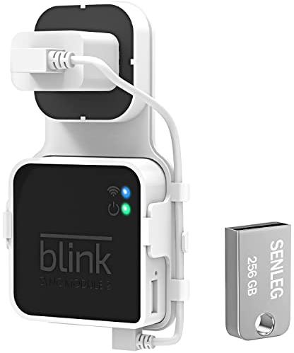 256GB Blink USB Flash Drive and Blink Sync Module 2 Mount, No-Drilling Easy Move Mount Bracket for Blink Outdoor Indoor Security System, with Short Cable (Blink Sync Module 2 is NOT Included)