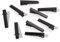 Yurosiay Lot de 30 pinces à cheveux en métal - 45 mm - Alligator - Pinces à cheveux plates - Antidérapantes - Pinces crocodiles - Pour coiffeur - Accessoires de bricolage - Noir