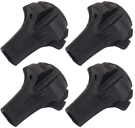 BESPORTBLE 4 Stücke Wanderstöcke Trekkingstöcke Walking Stöcke Gummipuffer Pads Krückenkapsel Gehstock Gummifuß Krücken Aufsätze Spazierstock Kappe Schutzkappe Handstock Puffer