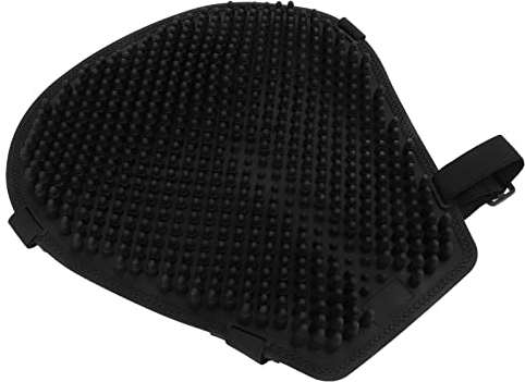 Motorrad-Gel-Sitzkissen, Universelle Abkühlung, Stoßdämpfung, Druckentlastung, Schwarzer Sitzbezug