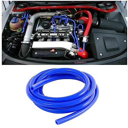 CGEAMDY Tubo De Silicona De Vacío Universal Para Coche, 6mm De Diámetro Interior 3m Alta Temperatura Manguera Línea De Vacío, Alto Rendimiento (Azul)
