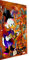 Magic Canvas Art Dagobert Duck Baum Pop Art Leinwandbild 1- teilig Hochwertiger Kunstdruck Wandbilder – B8423, Material: Poster ungerahmt, Größe: 75 x 50 cm