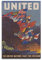 KYNA Vintage-Kriegsposter der Vereinten Nationen Fight For Freedom Poster Dekorative Malerei Leinwand Wandposter und Kunstbild Druck Moderne Familie Schlafzimmer Dekor Poster 30 x 45 cm