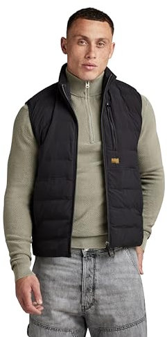 G-STAR RAW Herren Foundation Liner Weste, Schwarz (dk black D24277-D518-6484), M